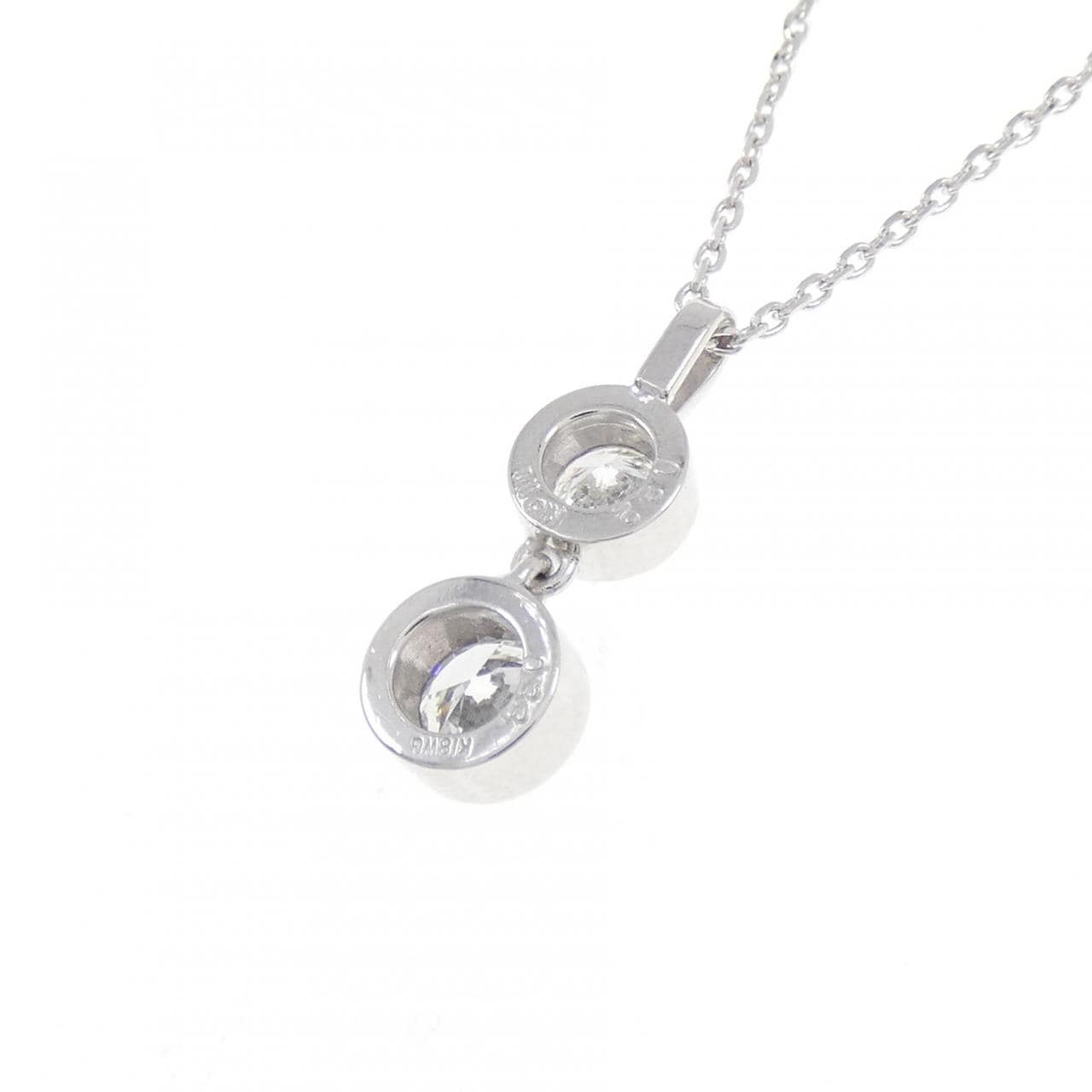 K18WG ダイヤモンド ネックレス 0.33CT