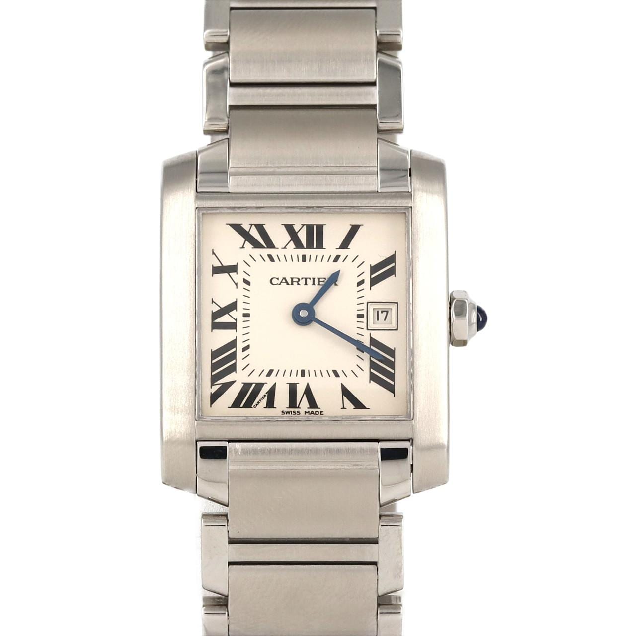 Cartier Tank Française MM Date W51011Q3 SS石英