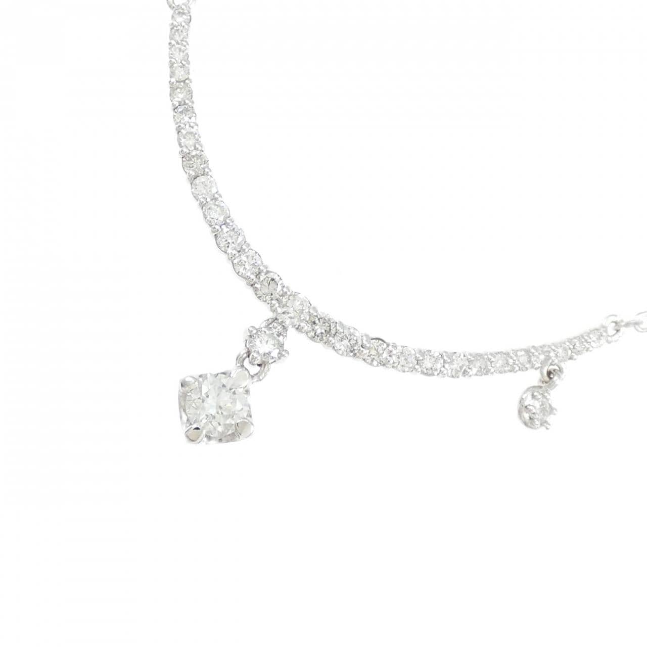 K18WG ダイヤモンド ネックレス 0.44CT