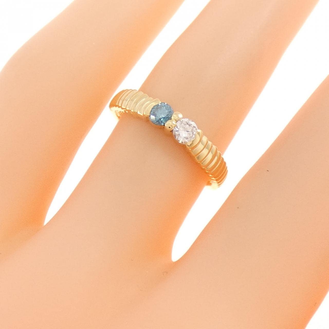 K18YG ダイヤモンド リング 0.20CT