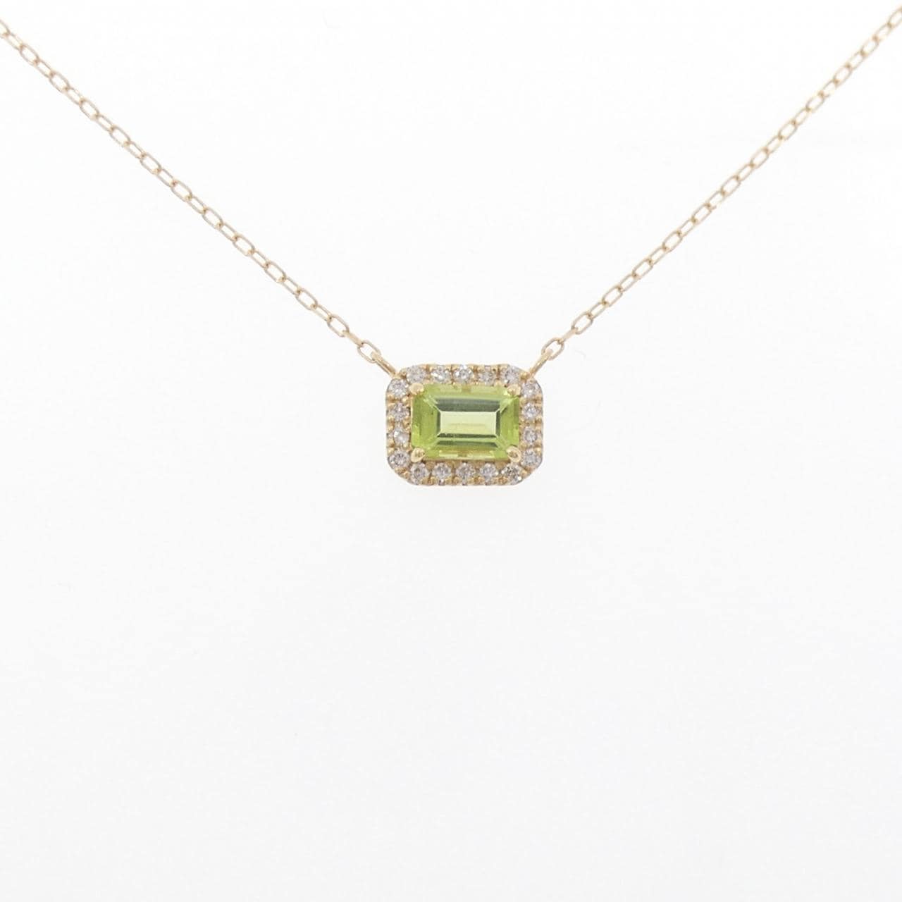 [BRAND NEW] K18YG Peridot Necklace 0.58CT