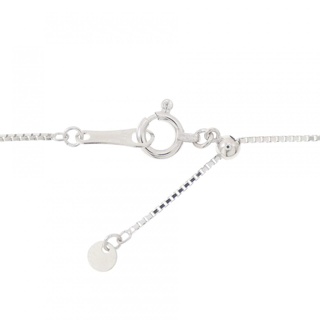 K18WG ハート ダイヤモンド ネックレス 0.52CT