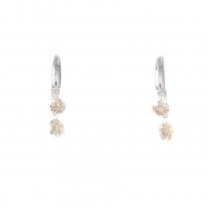 K18WG ダイヤモンド ピアス 0.50CT