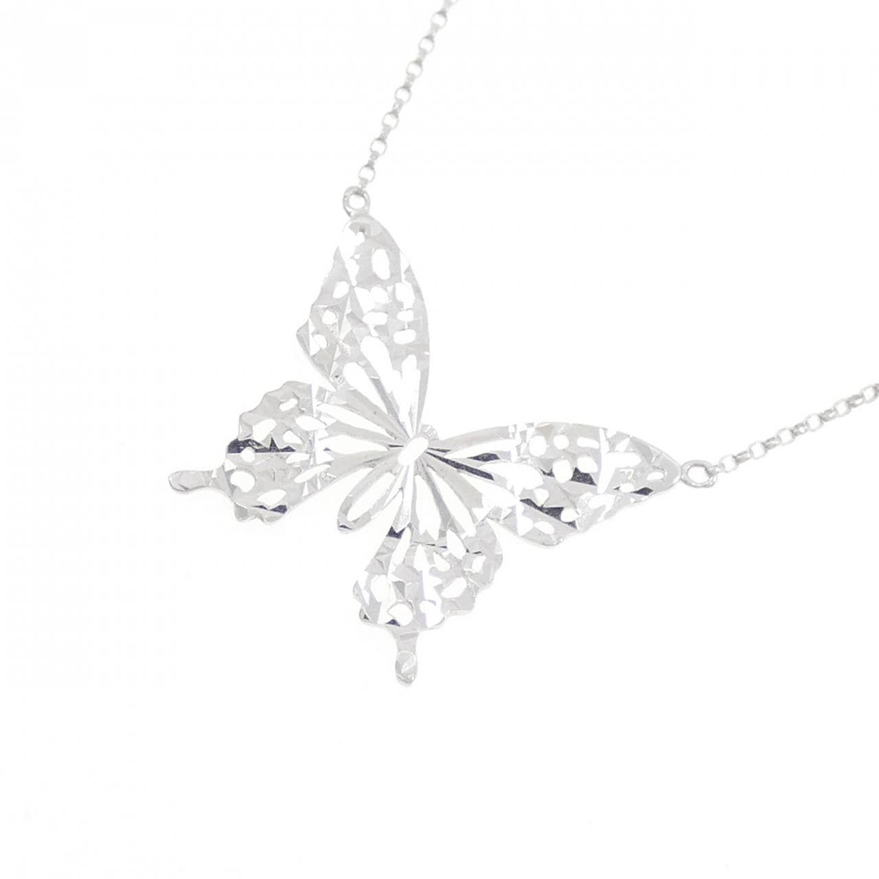 K10WG バタフライ ネックレス