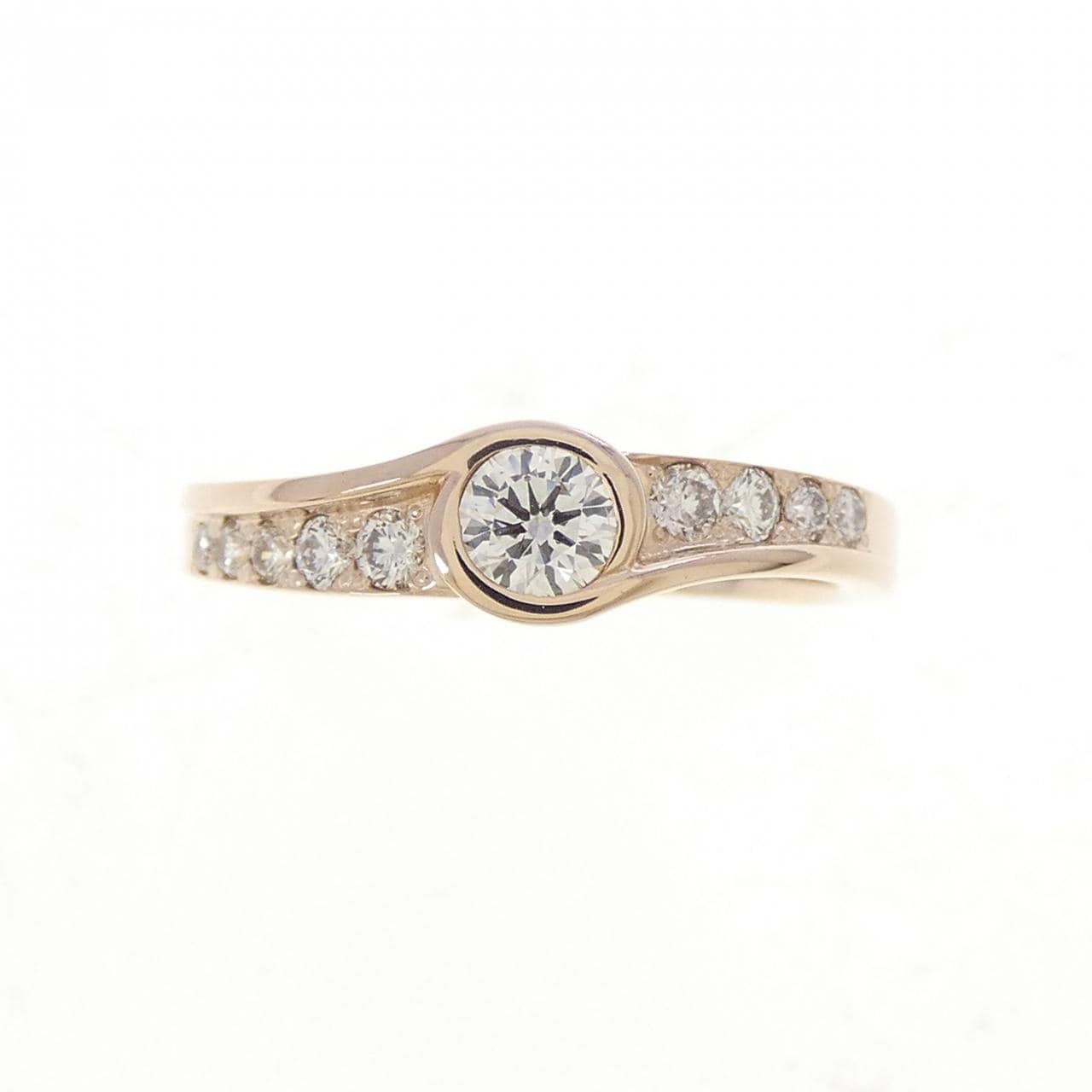 K18PG ダイヤモンド リング 0.20CT