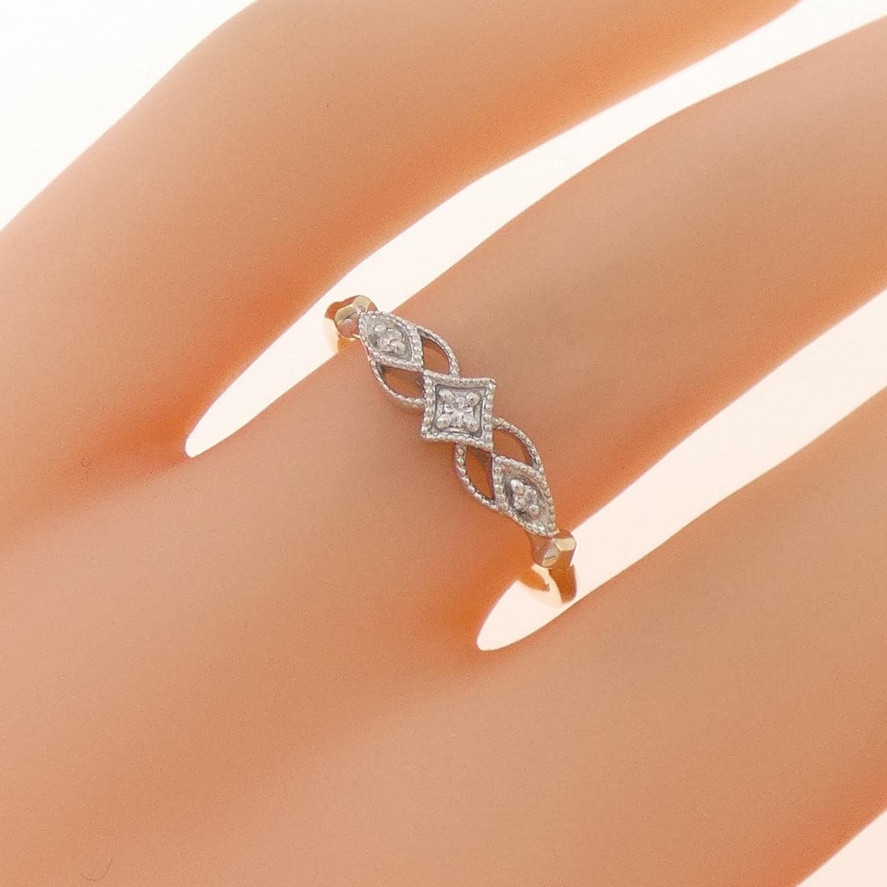 アガット ダイヤモンド リング 0.02CT