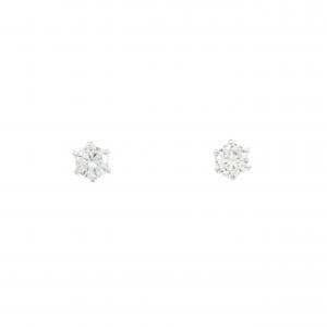 PT900 ソリティア ダイヤモンド ピアス 0.30CT