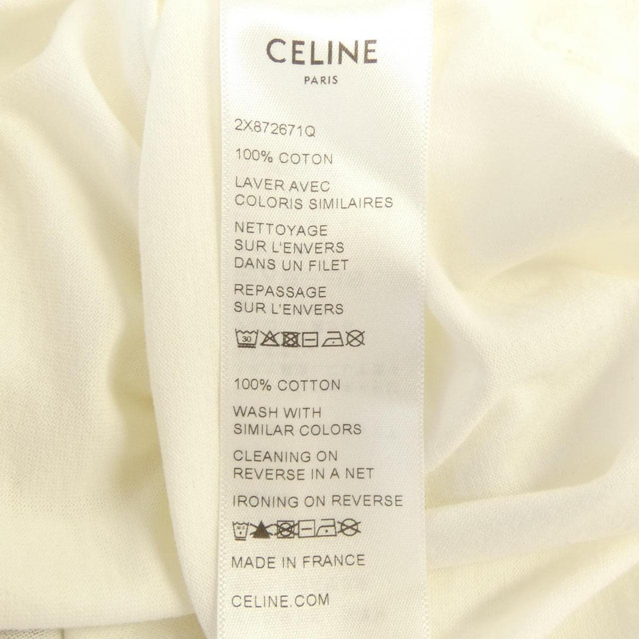 セリーヌ CELINE CELINE PARIS Tシャツ　トリオンフ TRIOMPHE 2X872671Q Tシャツ