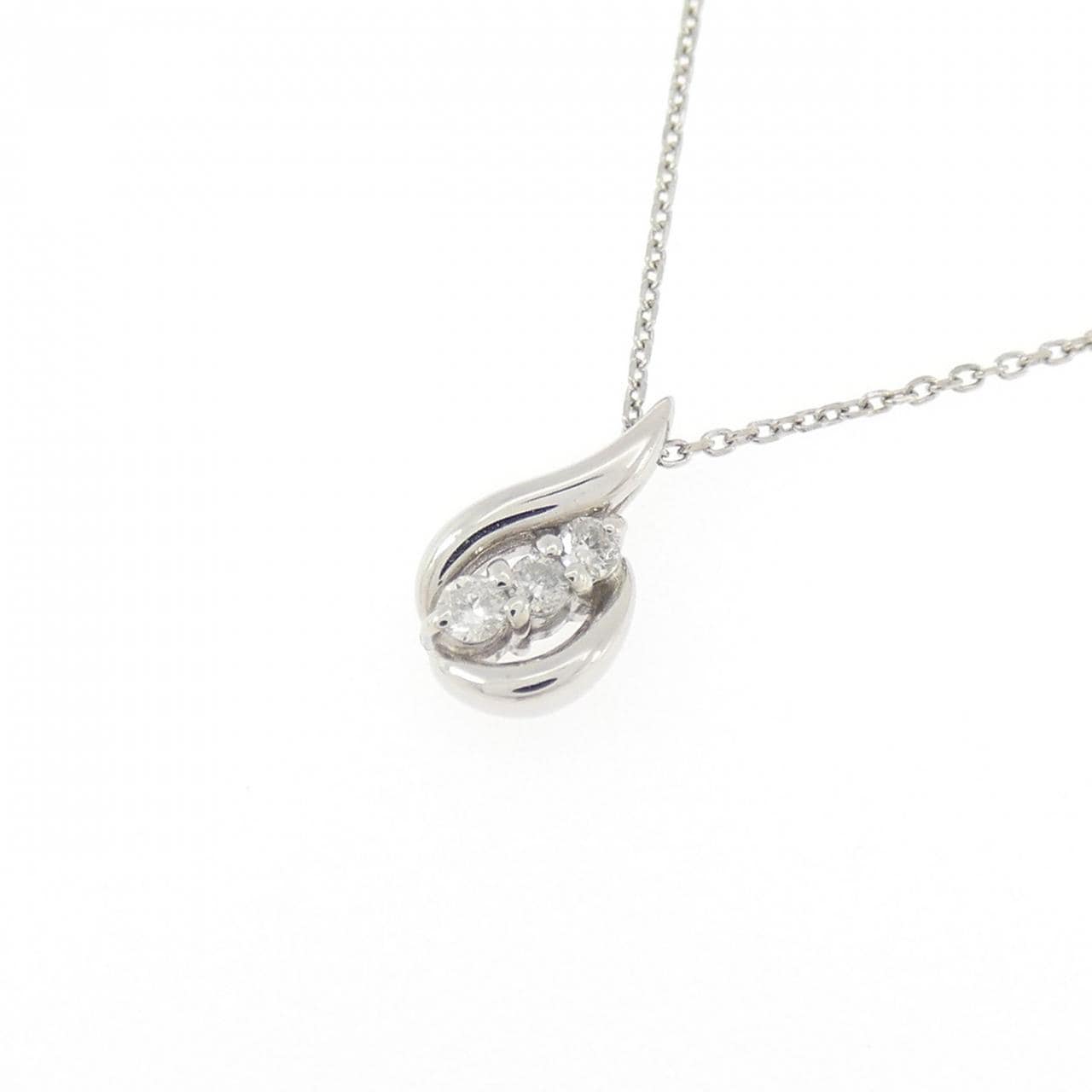 PT900/PT850 ダイヤモンド ネックレス 0.04CT