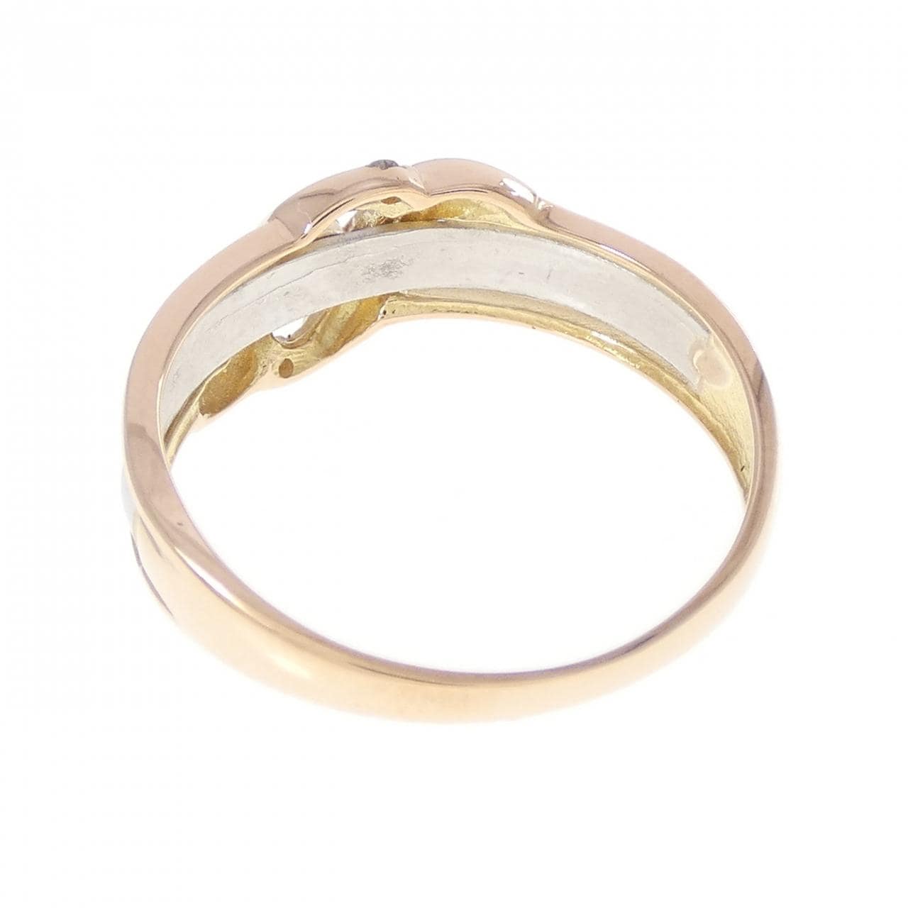 K18PG/PT900 ダイヤモンド リング