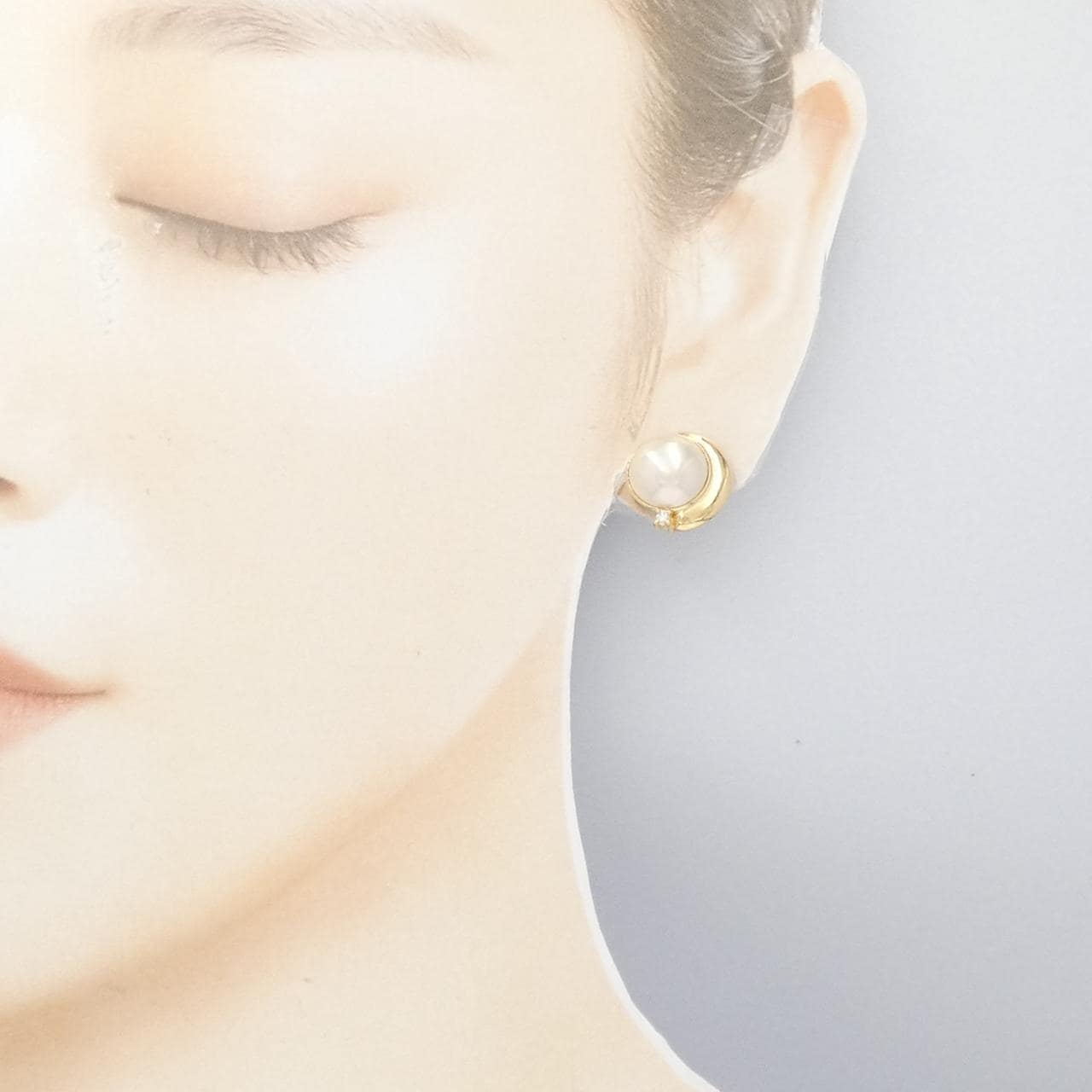 Tasaki Mabe珍珠耳夹