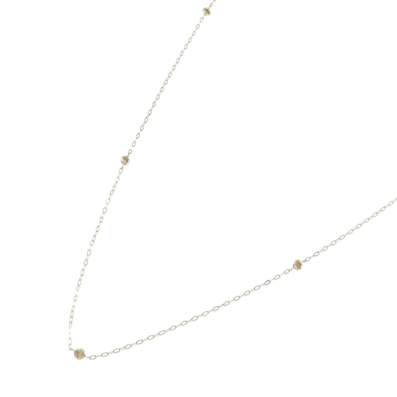 K18YG ダイヤモンド ネックレス 0.15CT
