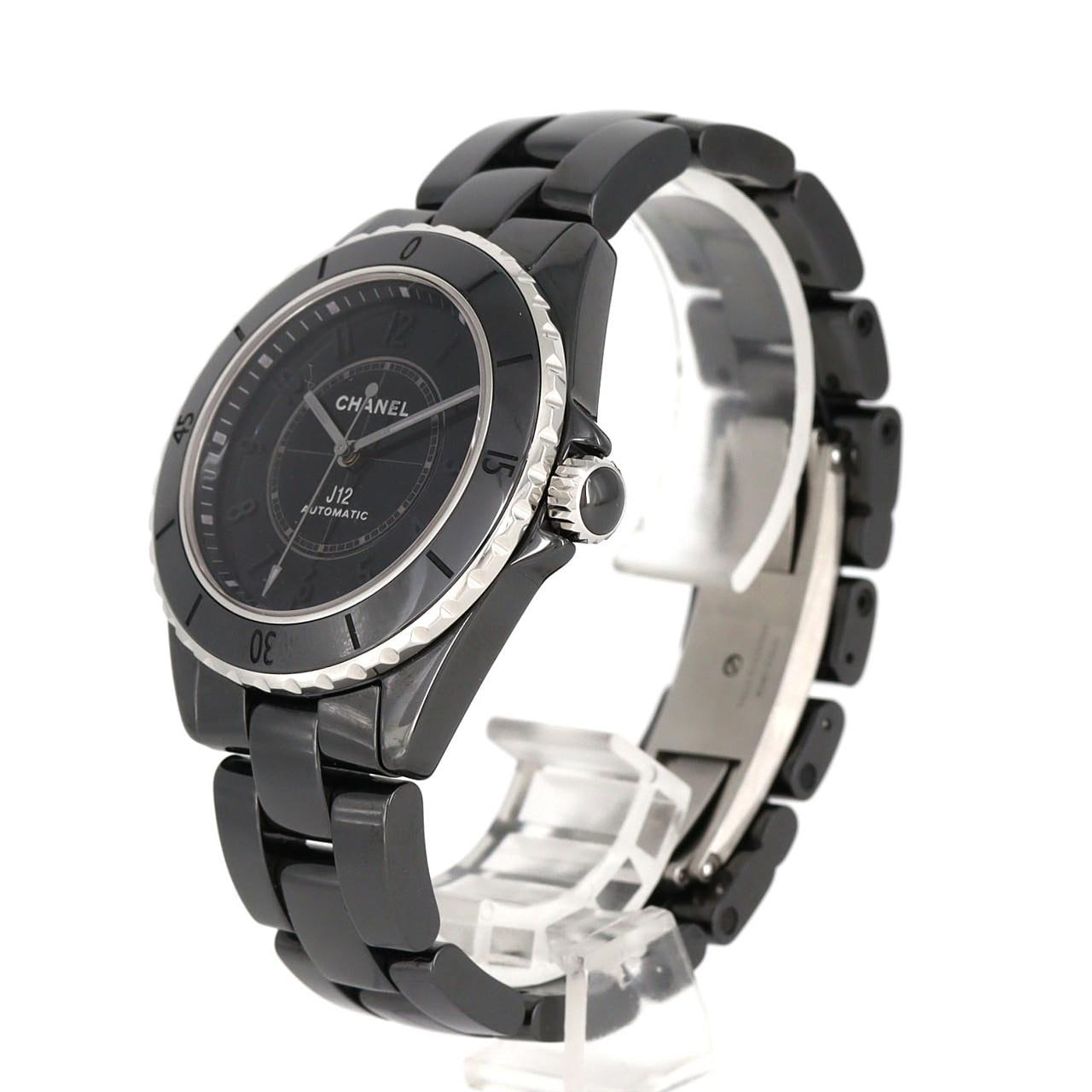 シャネル J12ファントムキャリバー12.1 38mmセラミック H6185 セラミック 自動巻