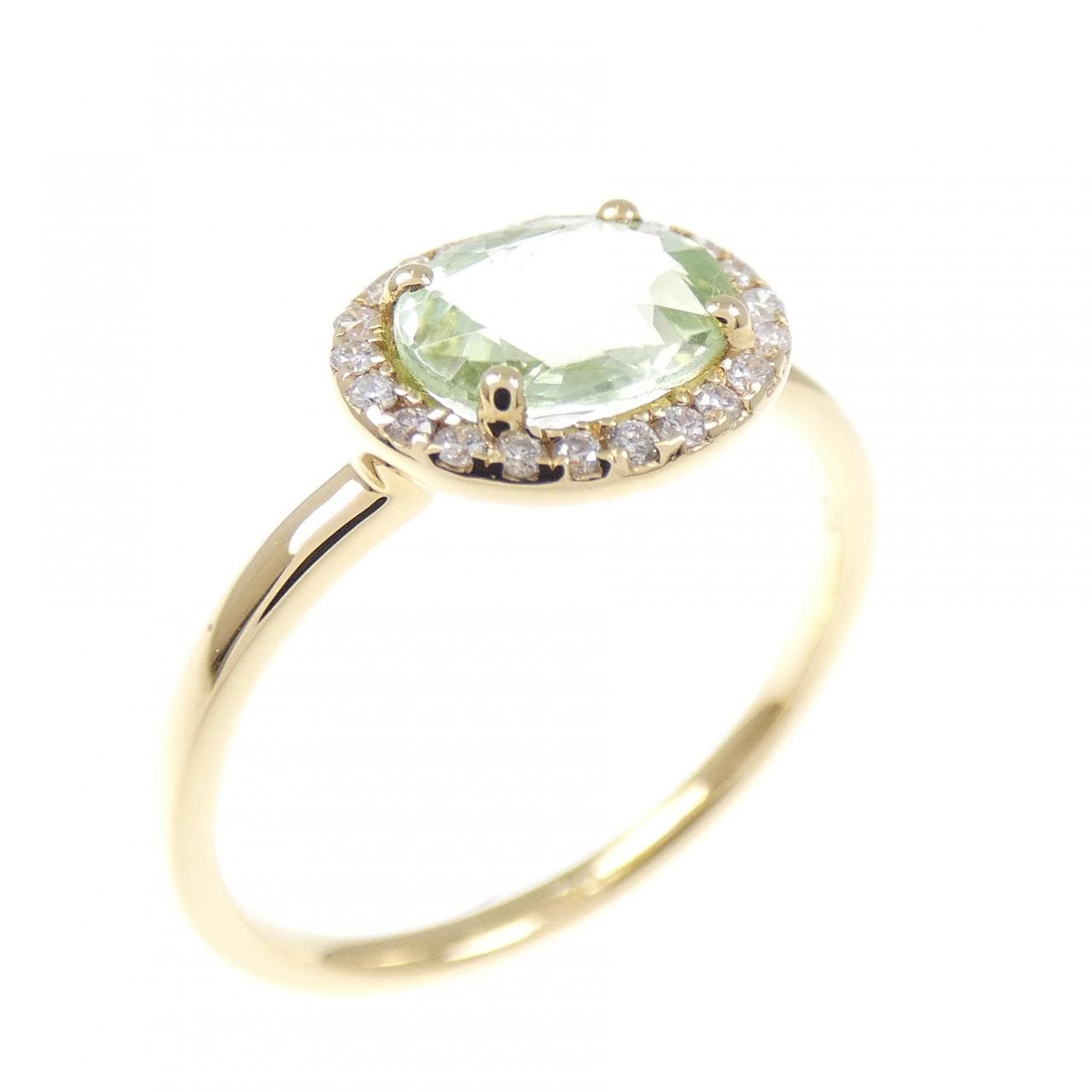 【新品】K18YG トルマリン リング 0.79CT