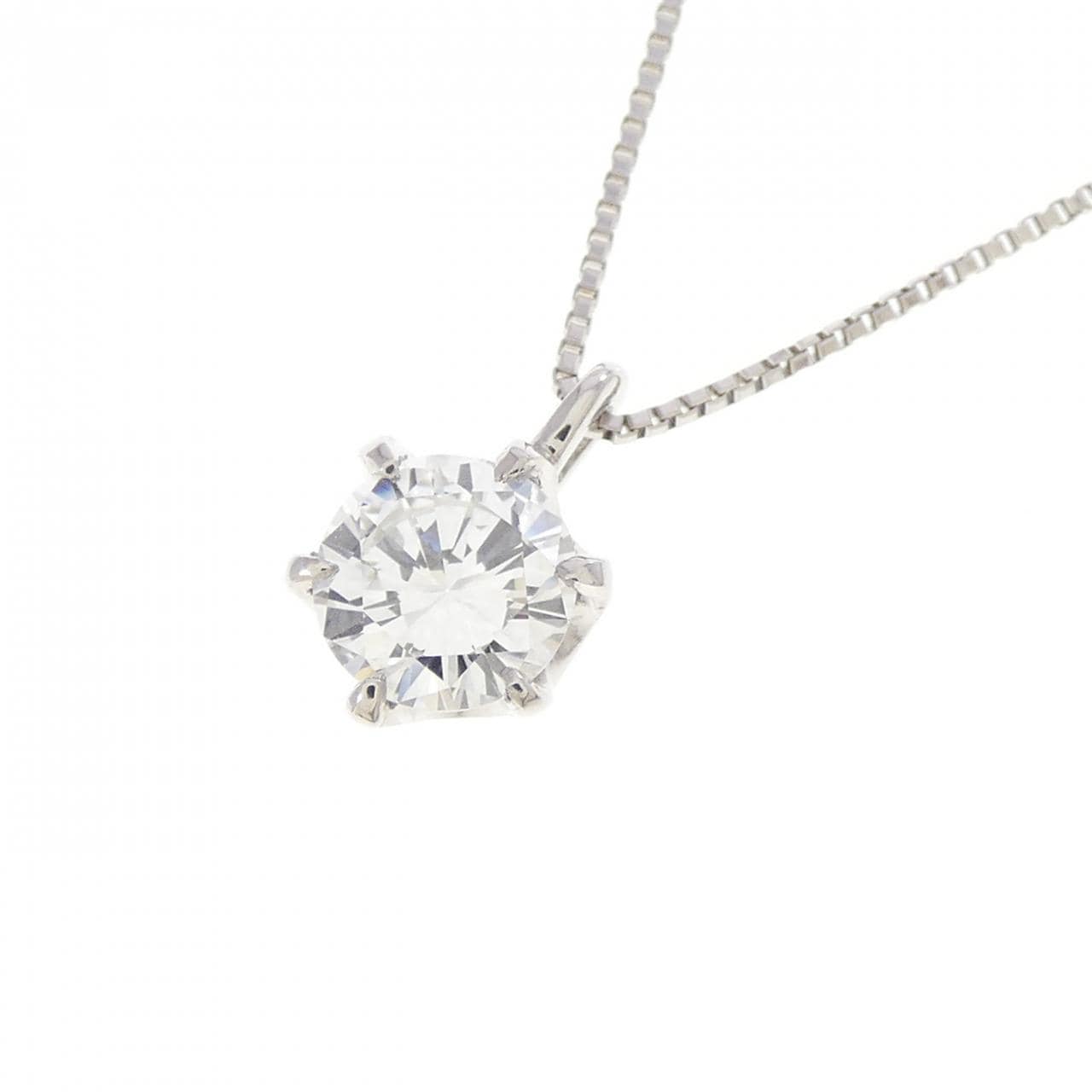 PT900/PT850 ダイヤモンド ネックレス 0.467CT F VVS2 VG