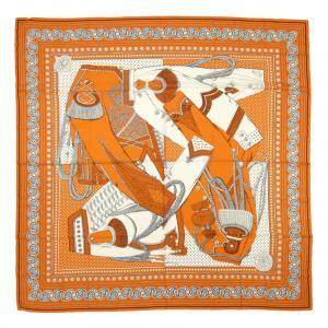 エルメス HERMES ZOUAVES ET DRAGONS BANDANA H244048S カレジェアン140 ショール