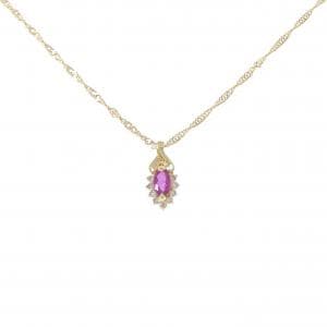 K18YG ルビー ネックレス