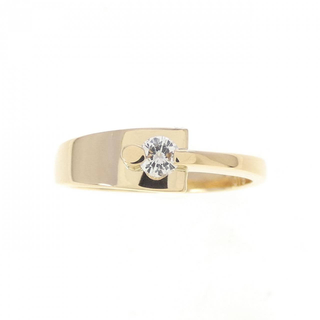 K18YG ダイヤモンド リング 0.13CT