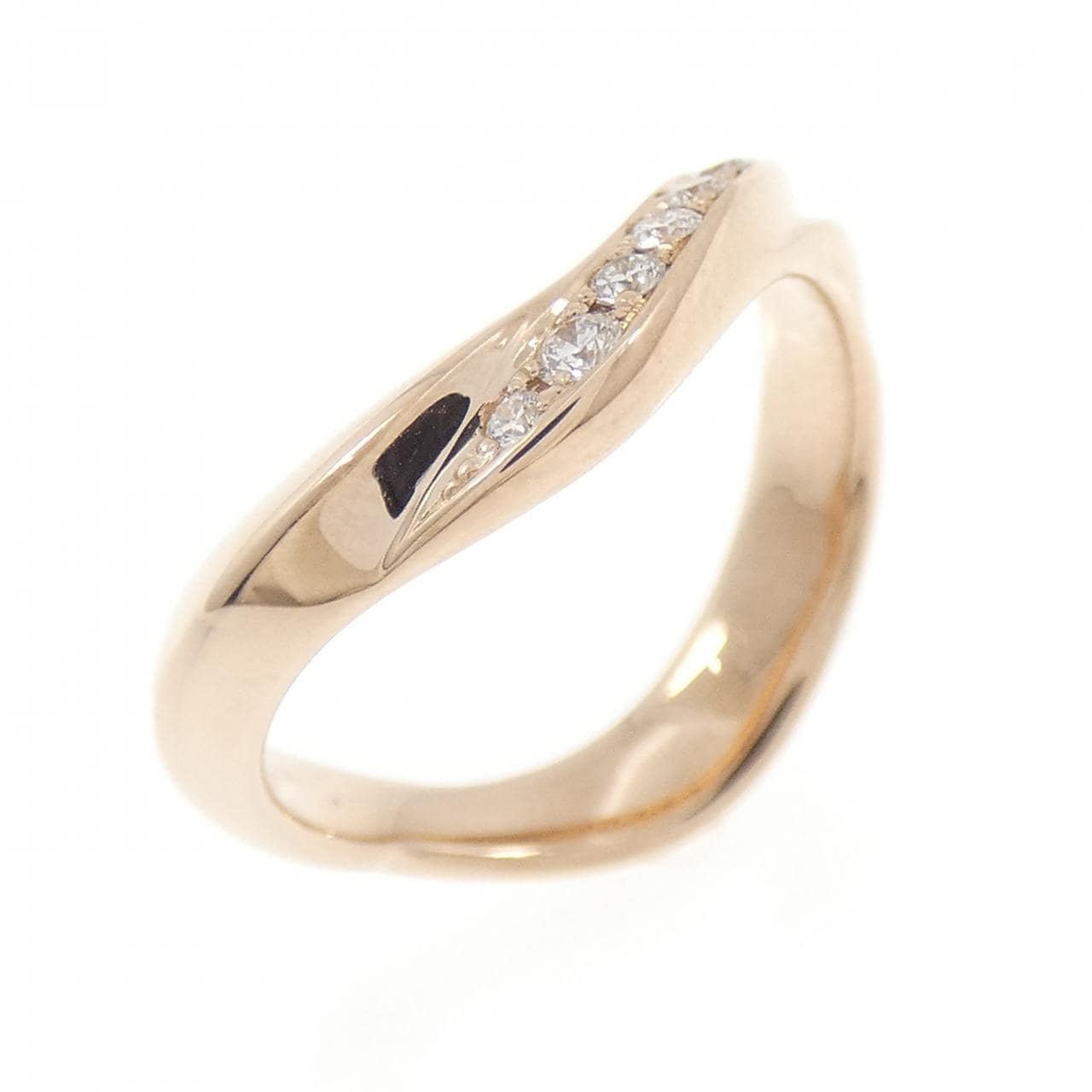 K18PG ダイヤモンド リング 0.096CT