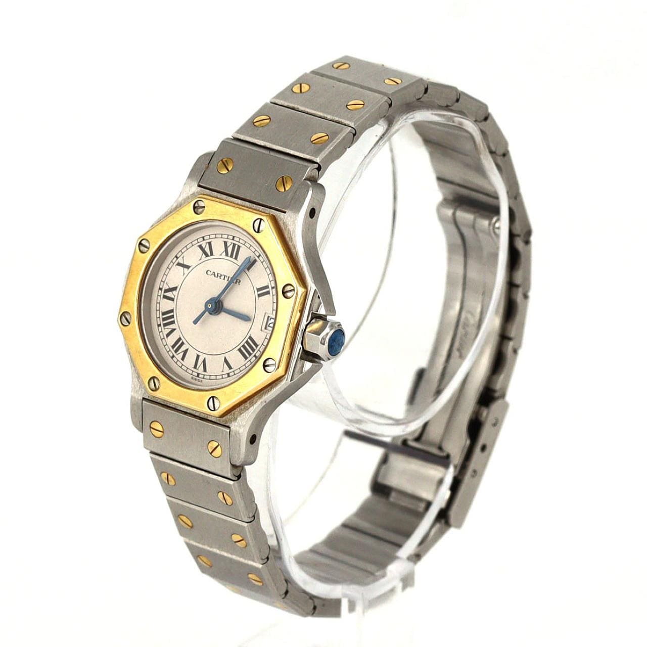 【ノーメンテナンス還元価格】カルティエ サントスオクタゴンSM コンビ W2001683 SSxYG クォーツ