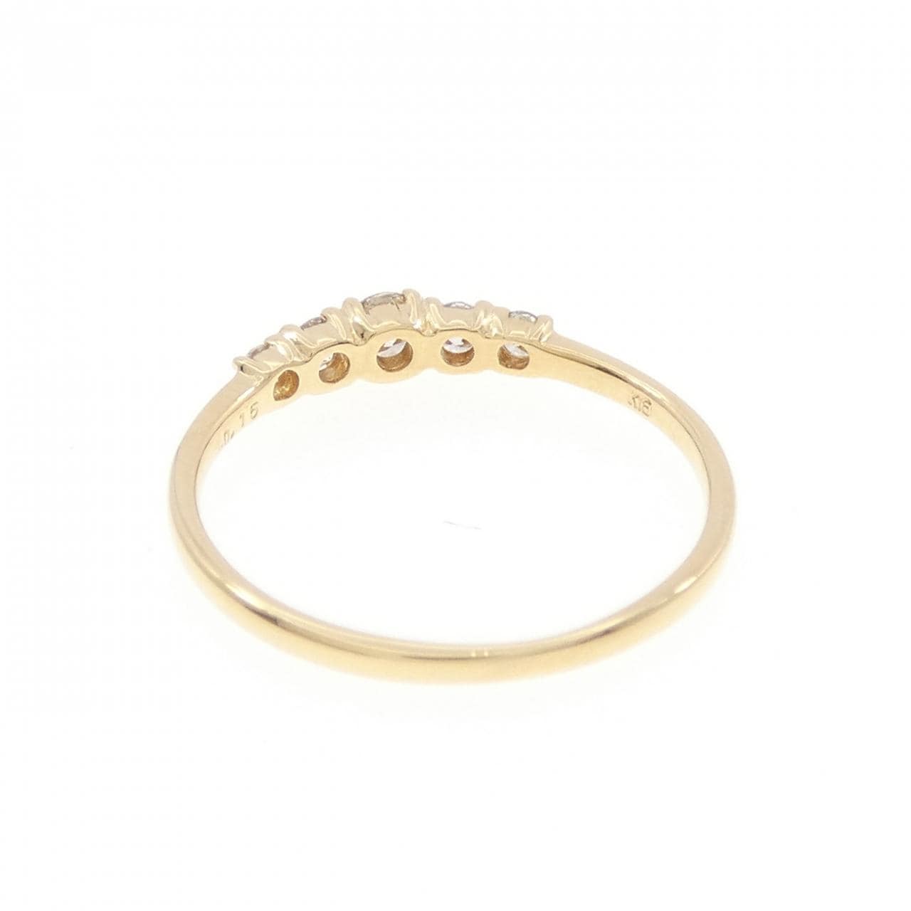 K18YG ダイヤモンド ピンキー リング 0.15CT