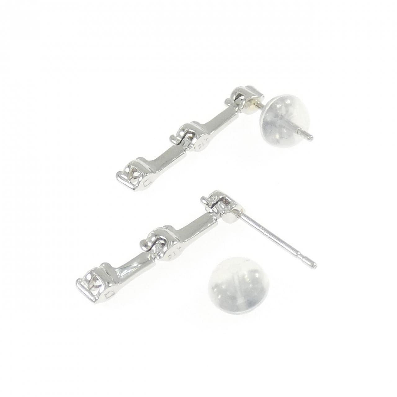 PT900 三石钻石耳环 0.30CT