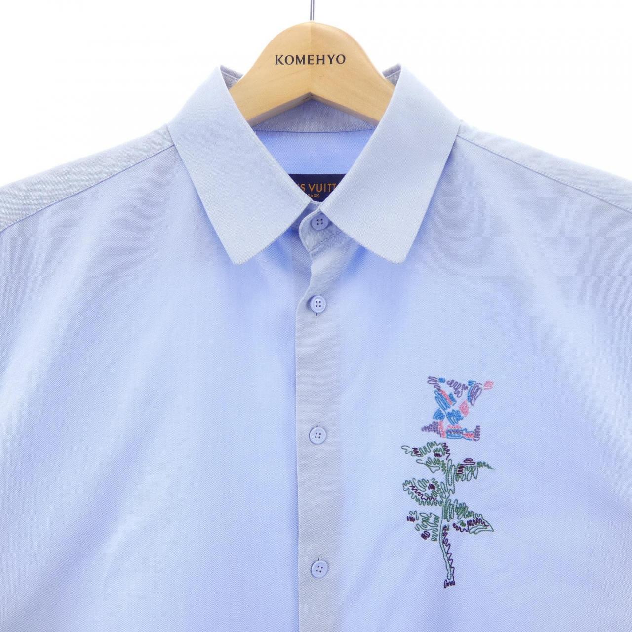 ルイヴィトン LOUIS VUITTON エンブロイダリーフラワーロング HMS14WKN8 シャツ