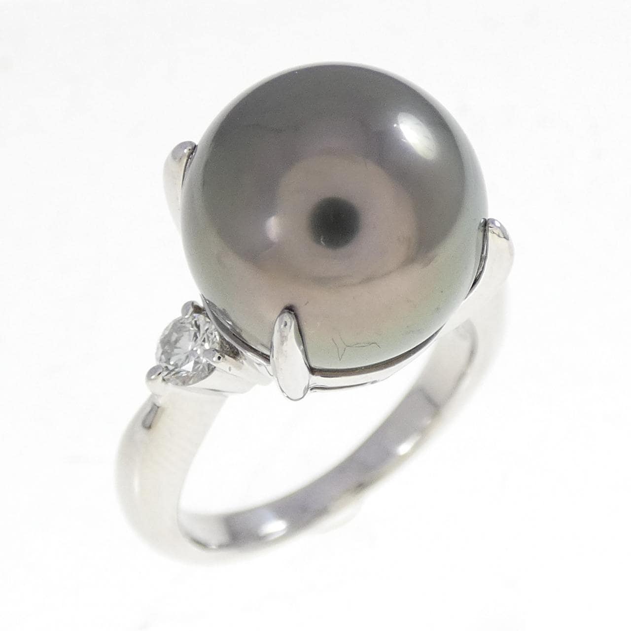 PT900 黒蝶パール リング