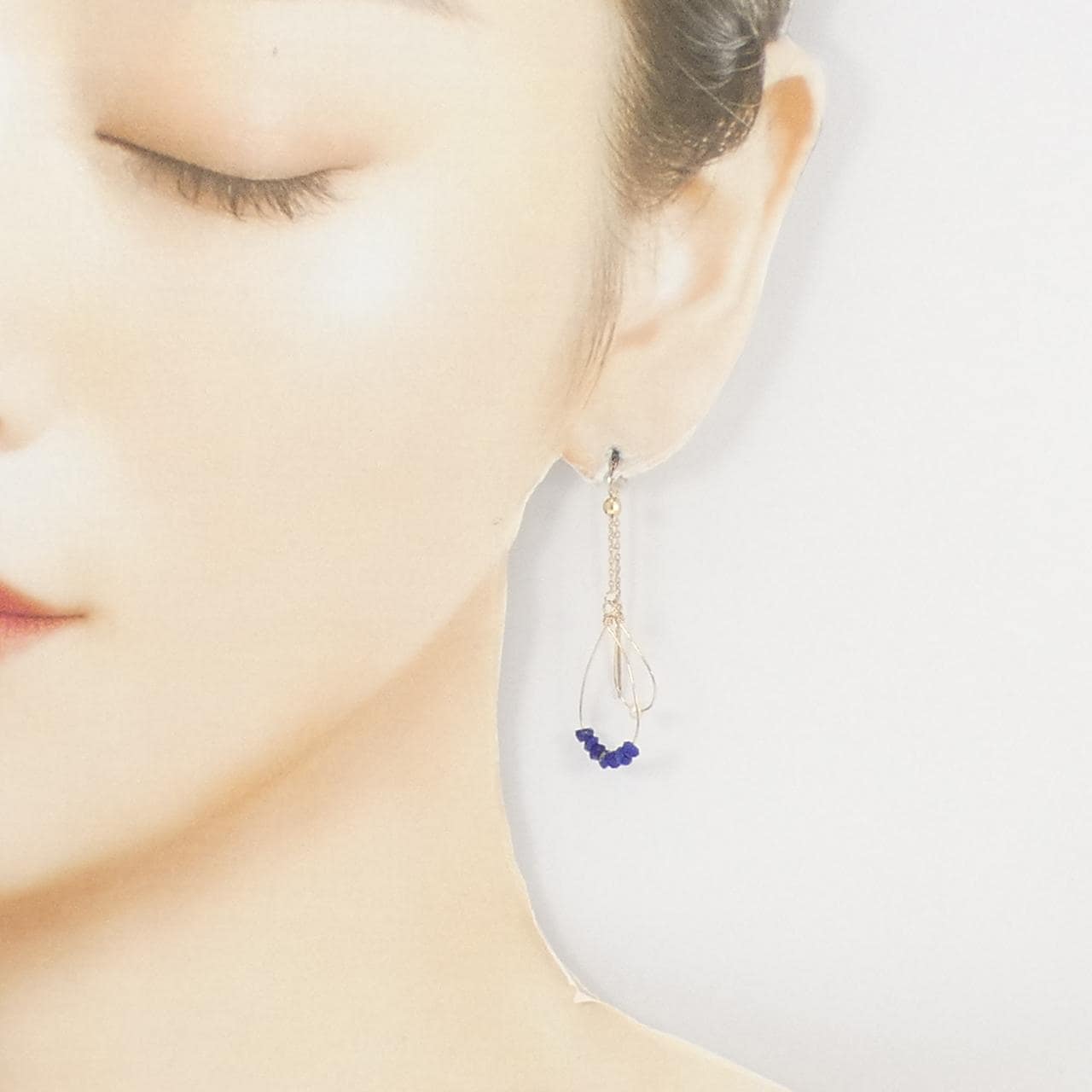 アガット ラピスラズリ ピアス