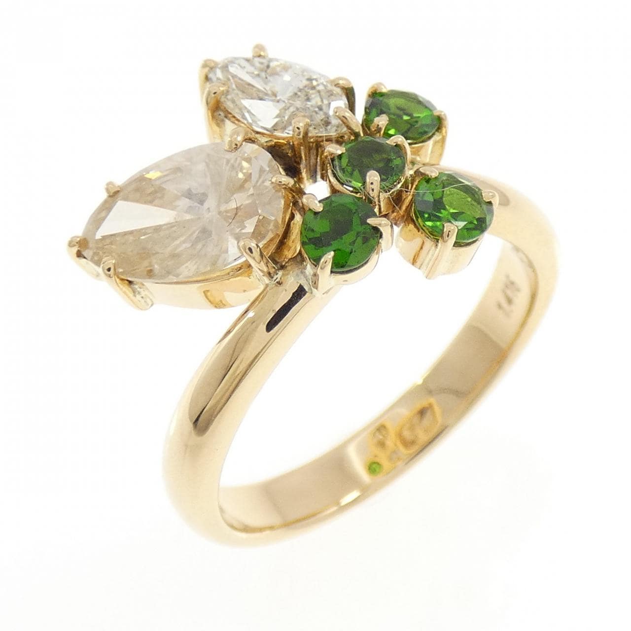 K18YG ダイオプサイト リング 0.423CT