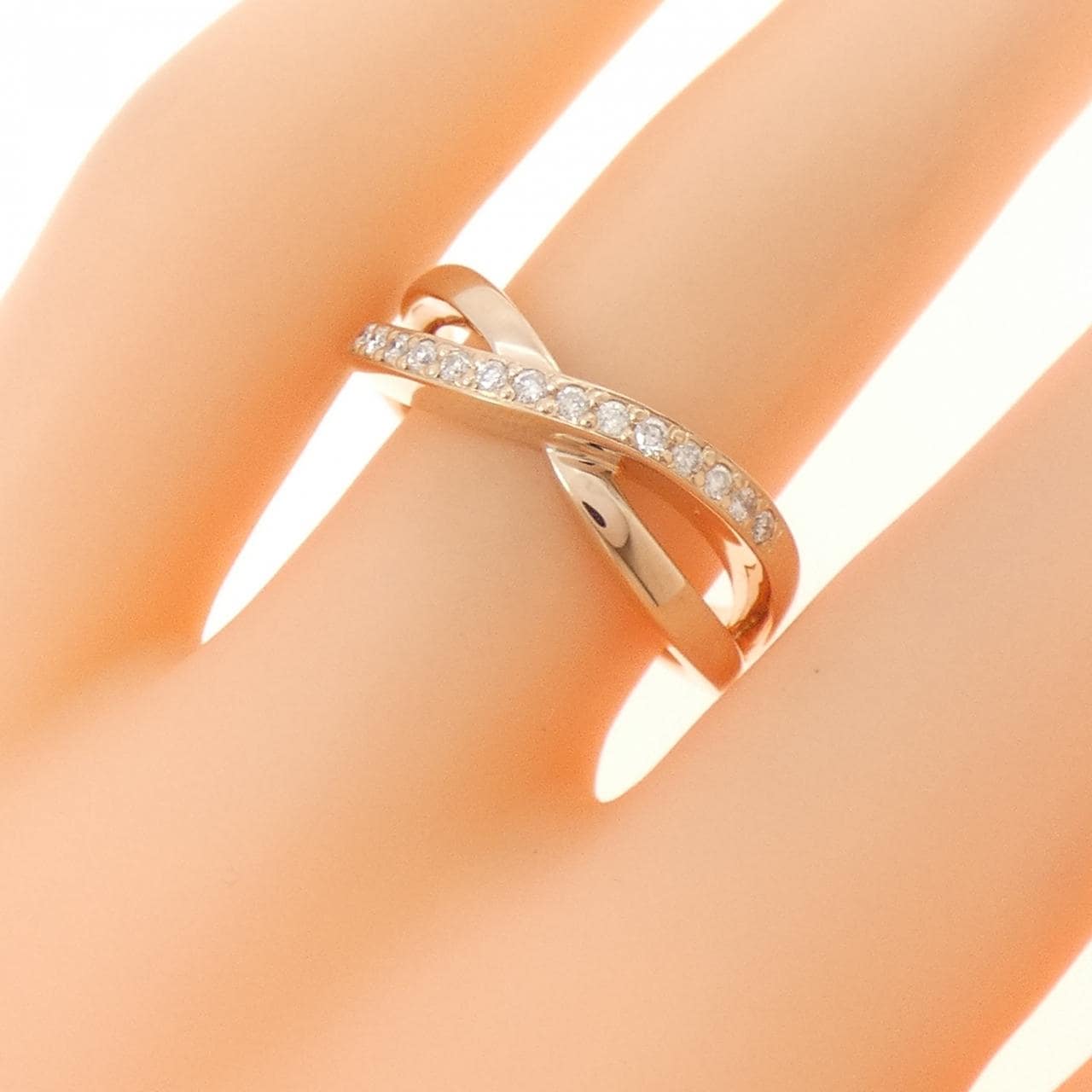 K18PG ダイヤモンド リング 0.11CT