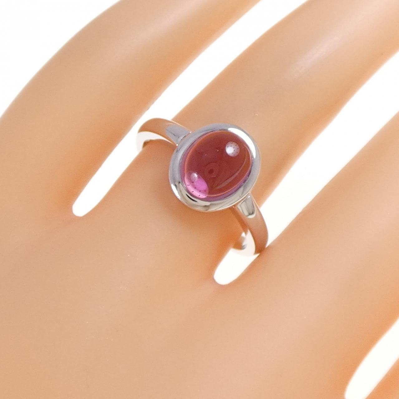 K18WG トルマリン リング 2.07CT
