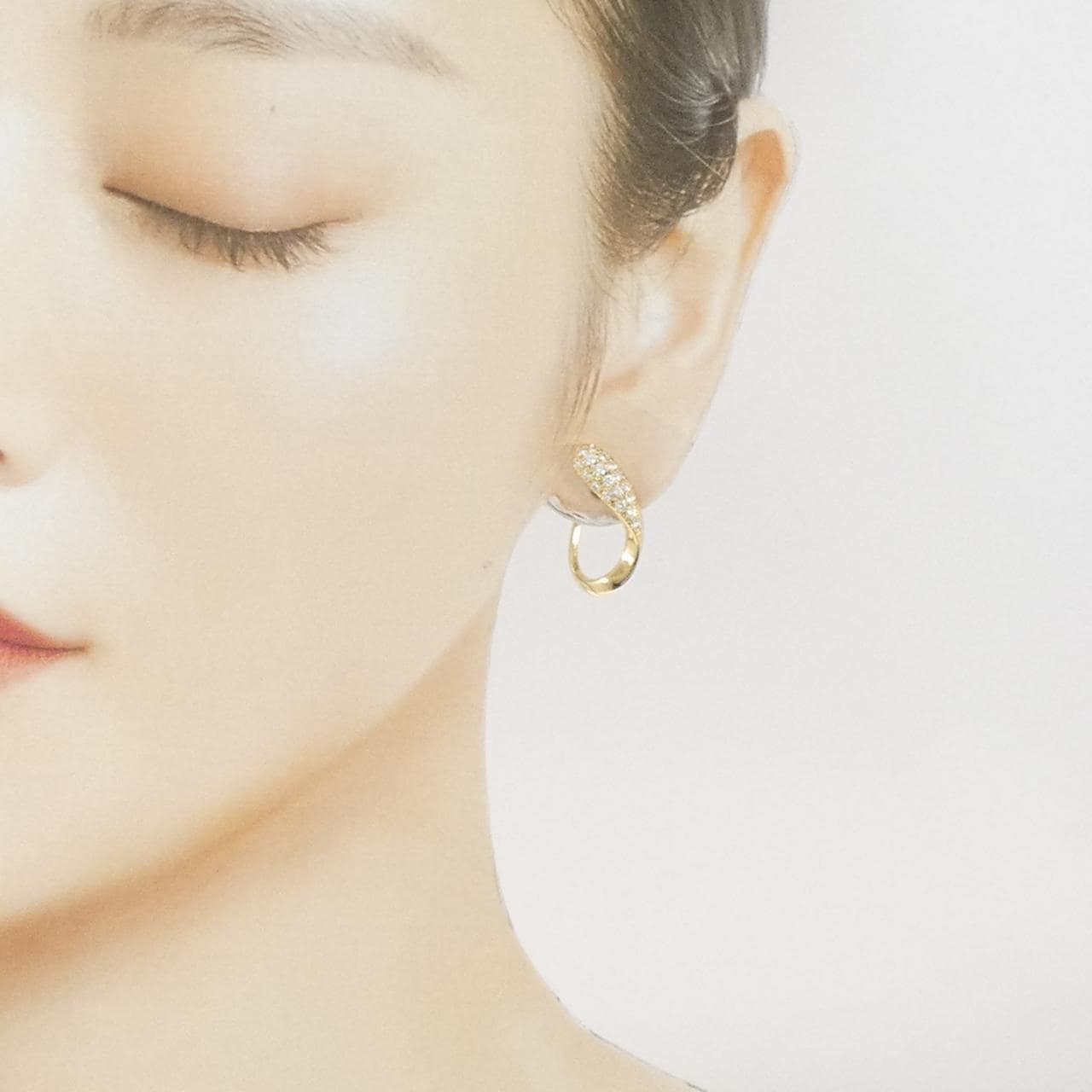 ミキモト ダイヤモンド イヤリング 0.52CT