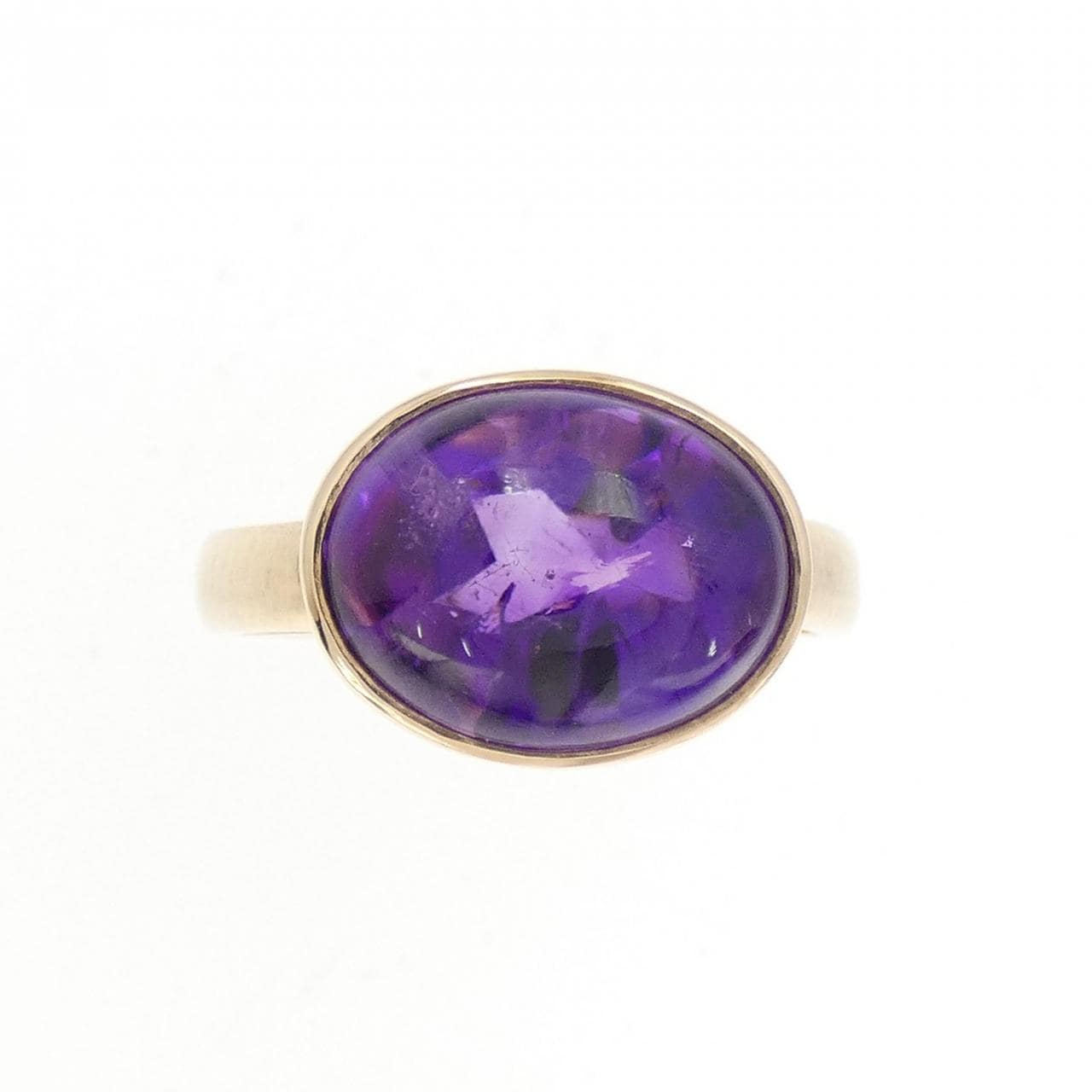 K18PG amethyst ring