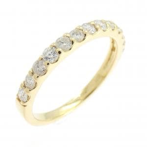 K18YG ハーフエタニティ ダイヤモンド リング 0.43CT