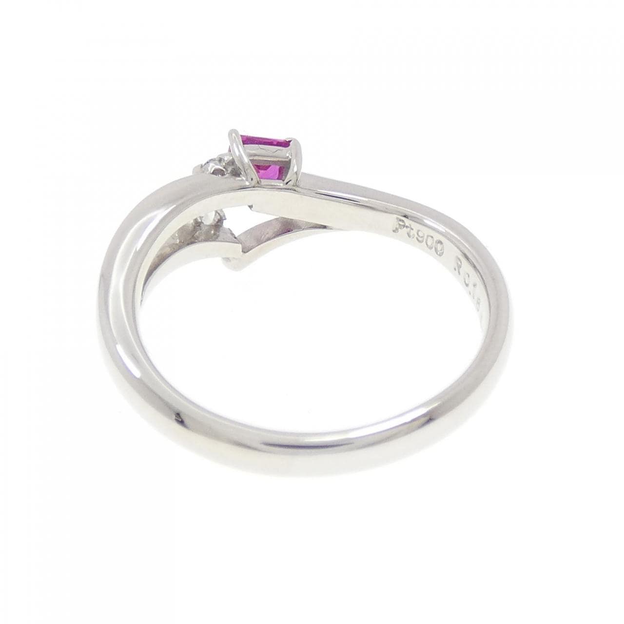PT900 ルビー リング 0.16CT