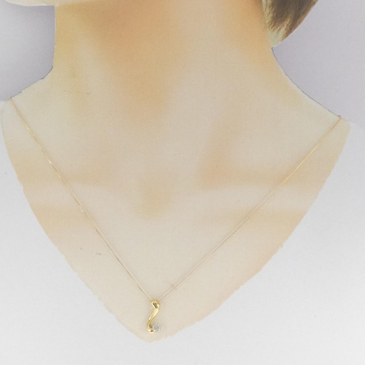 K18YG ダイヤモンド ネックレス 0.41CT