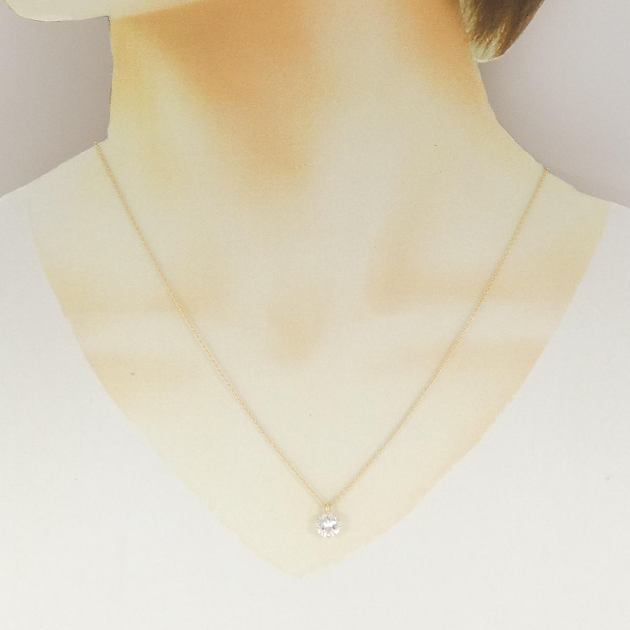 【リメイク】K18YG ダイヤモンド ネックレス 1.063CT H SI2 VG