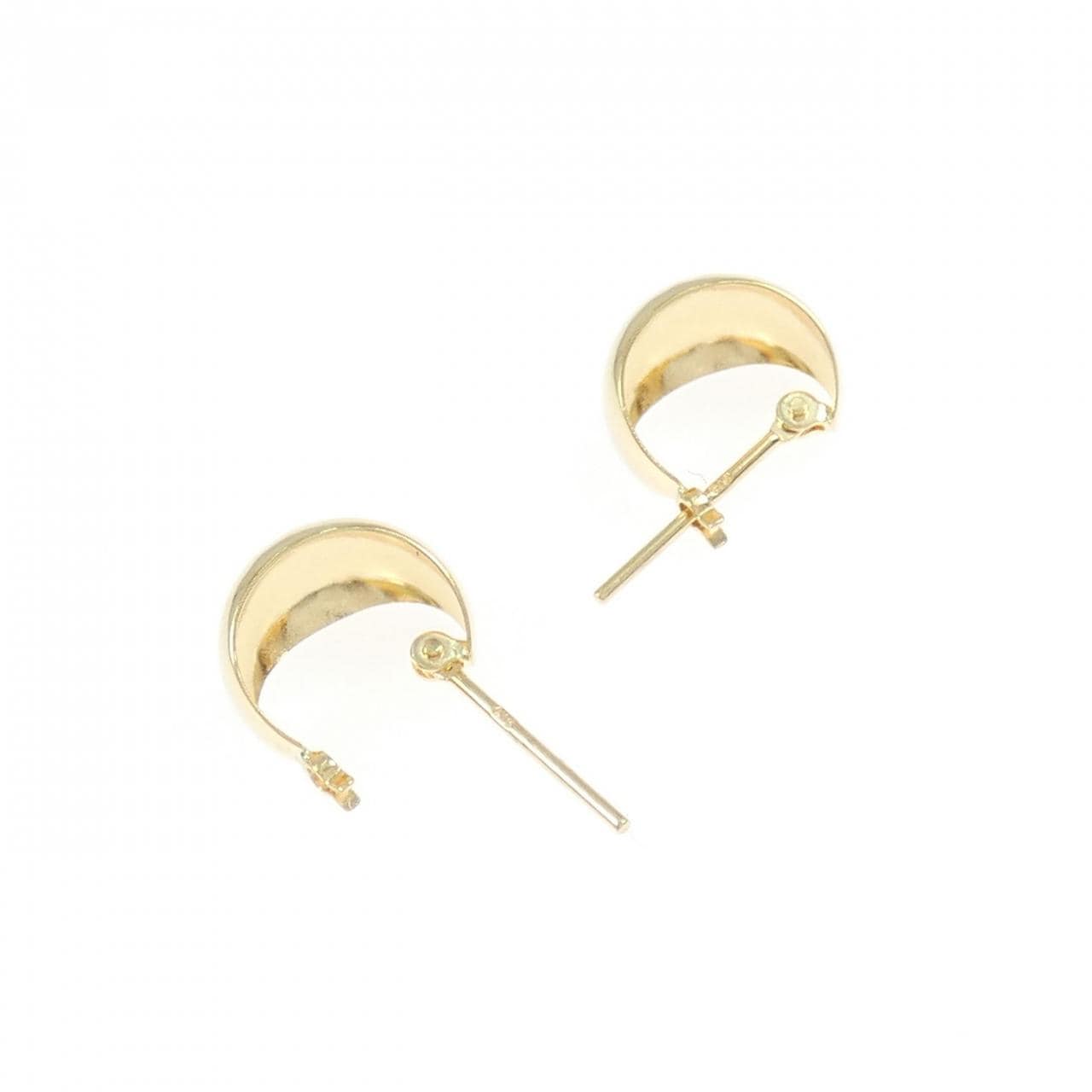 K18YG hoop earrings