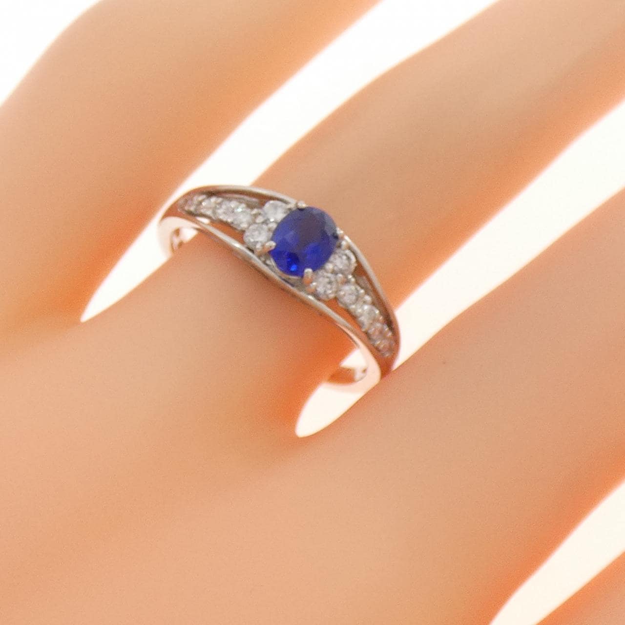 PT900 サファイヤ リング 0.45CT