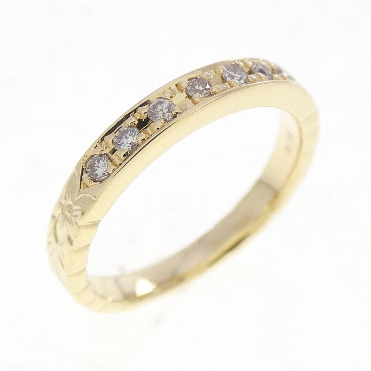 K14YG ダイヤモンド リング 0.10CT