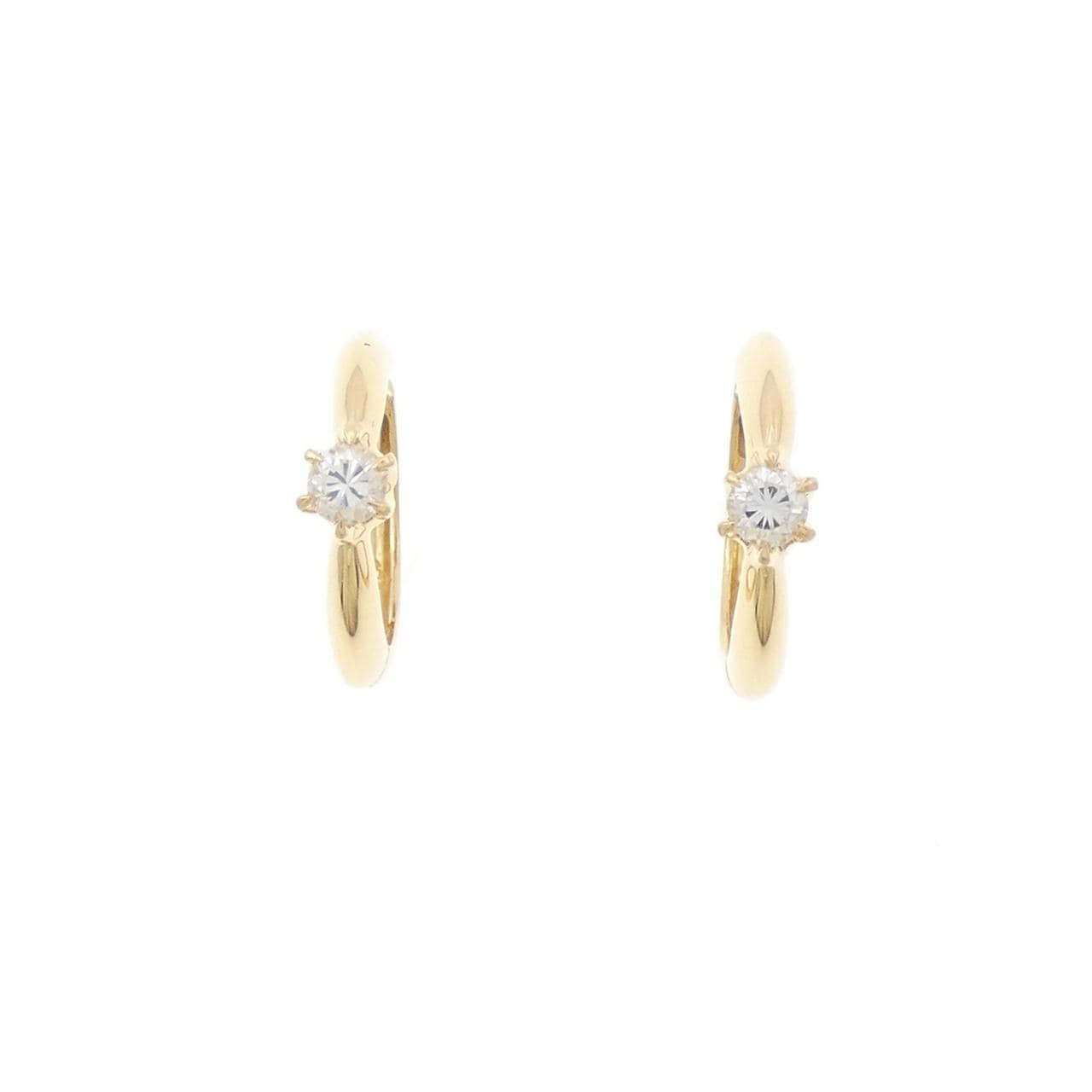 K18YG/K18PG ダイヤモンド ピアス 0.20CT