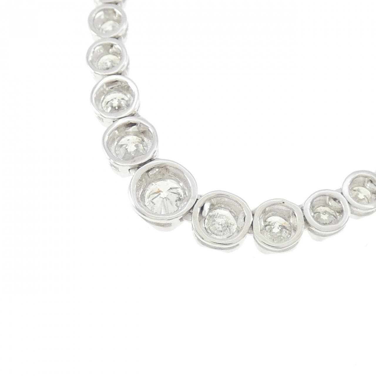 K18WG ダイヤモンド ネックレス 5.00CT