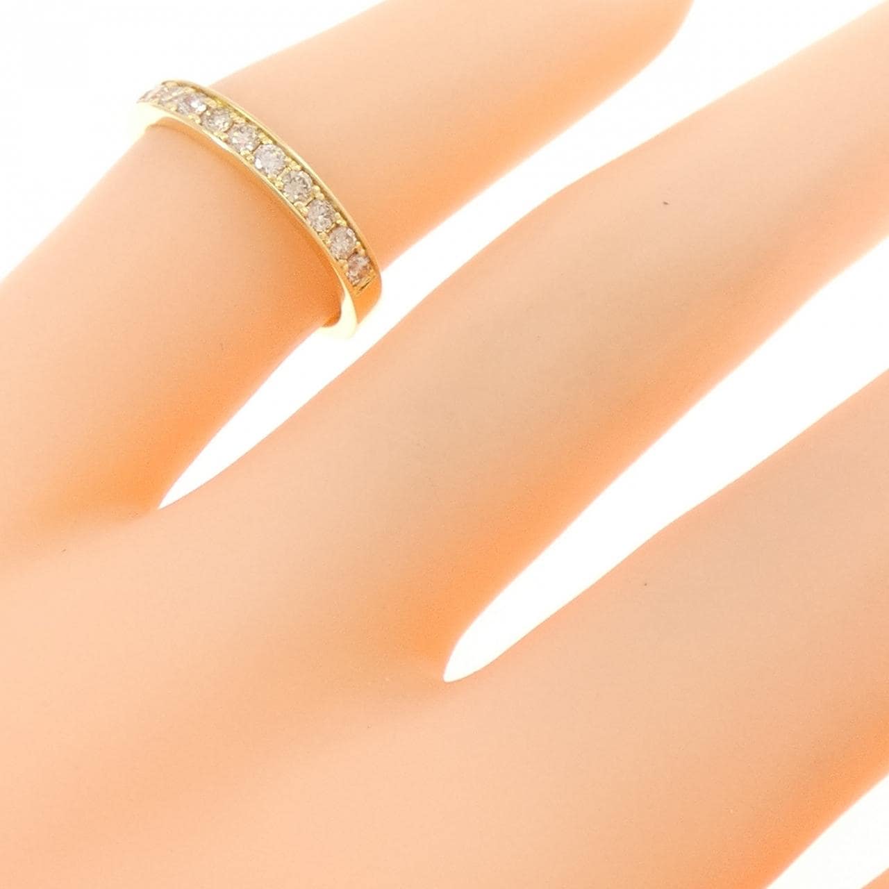 K18YG ダイヤモンド ピンキー リング 0.20CT