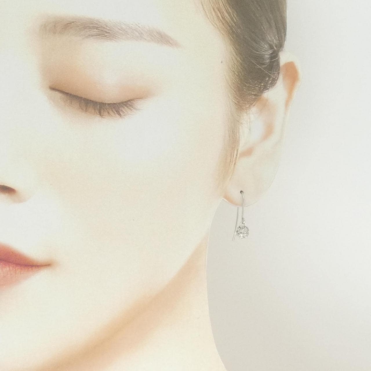 PT900 ダイヤモンド ピアス 0.27CT