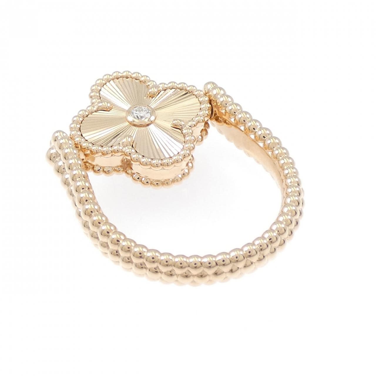 ヴァンクリーフ&アーペル ヴィンテージアルハンブラ リバーシブル リング