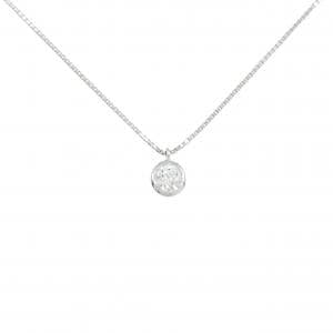 K18WG ソリティア ダイヤモンド ネックレス 0.20CT
