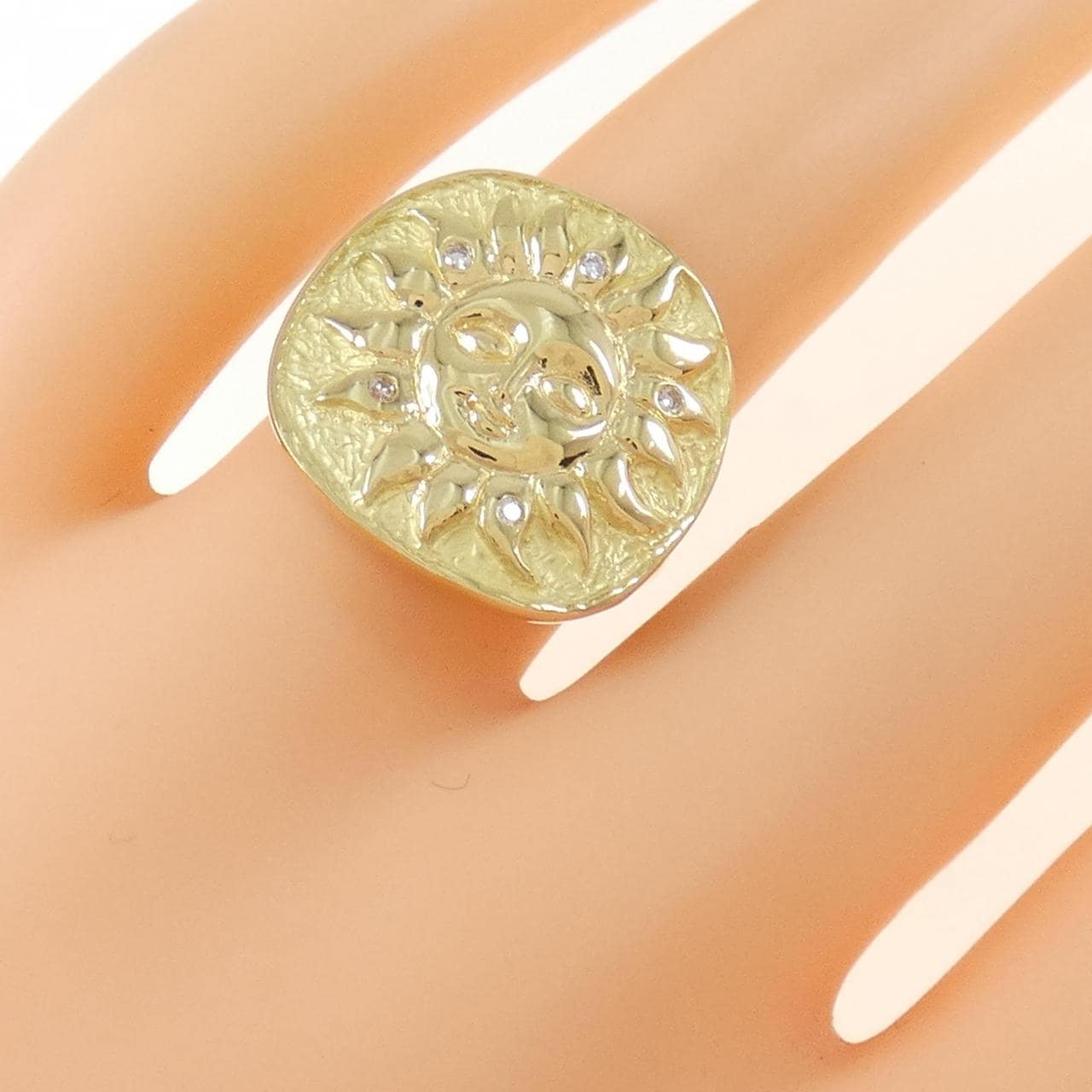 K18YG ダイヤモンド リング 0.05CT