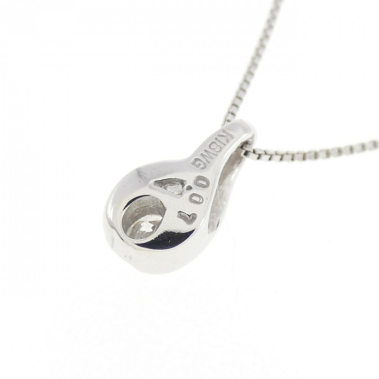 K18WG ダイヤモンド ネックレス 0.07CT