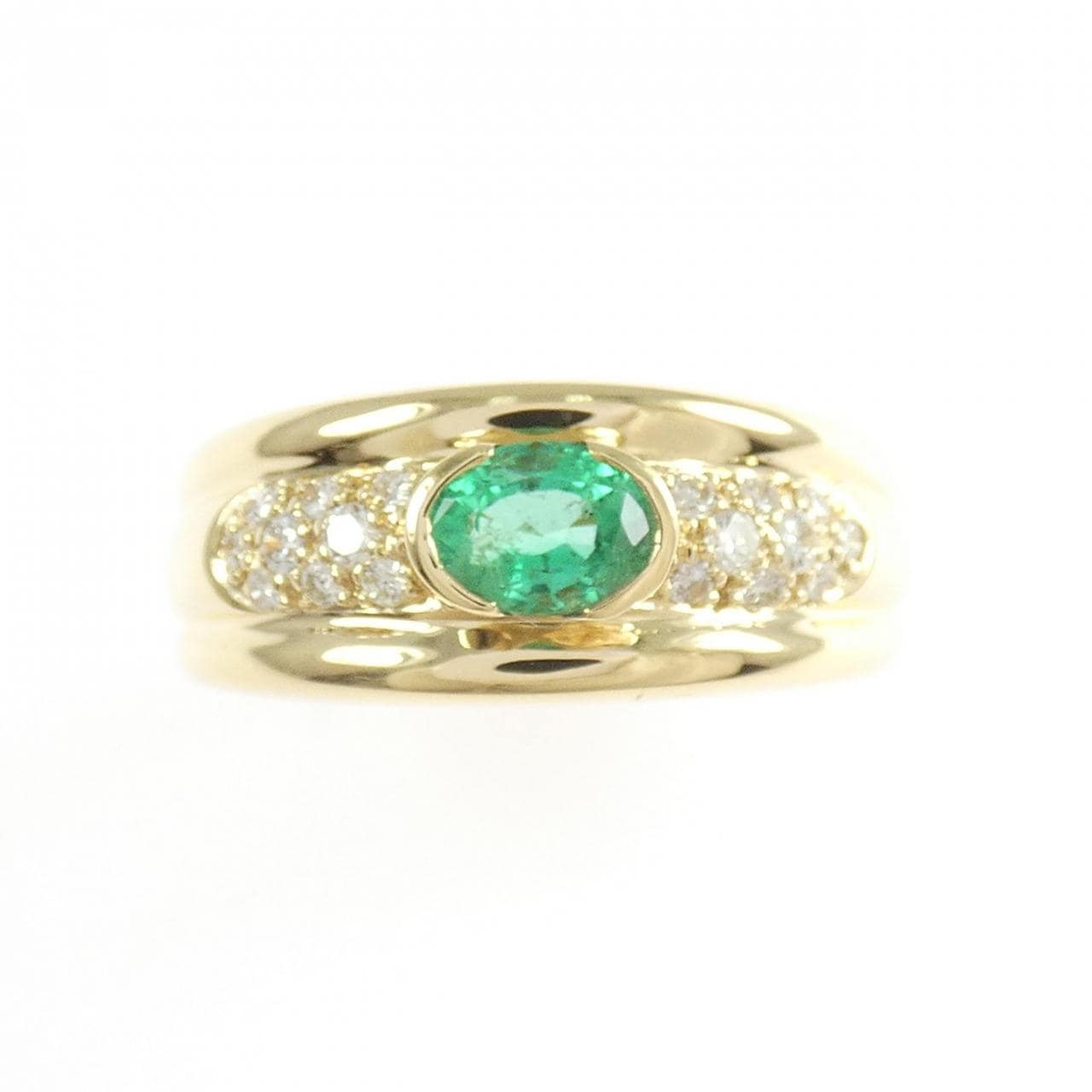 K18YG エメラルド リング 0.40CT